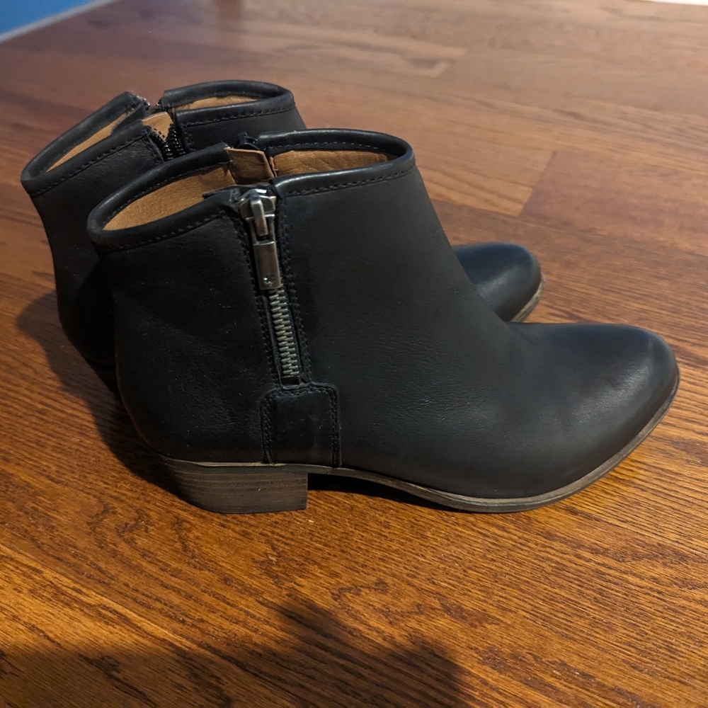 Lucky Brand Black Ankle Booties
